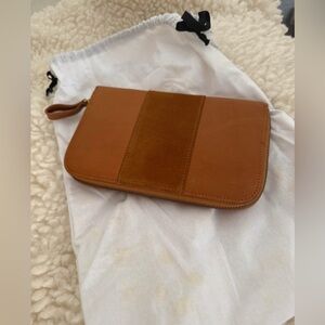 Sezane leather large wallet